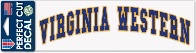 Virginia Western Community College 3'' x 10'' Perfect Cut Decal