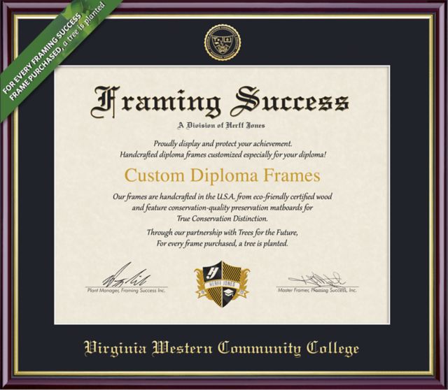 Virginia Western Community College 8.5'' x 11'' Value Price Academic Diploma Frame