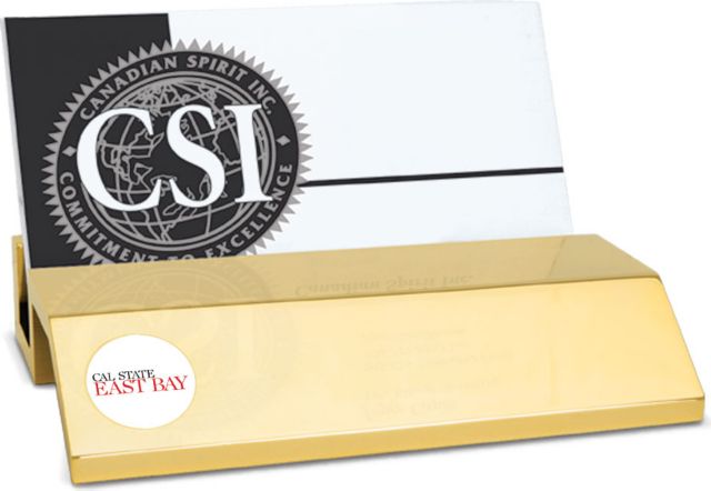 CSI Gold  Card Holder With  Colored Medallion - ONLINE ONLY