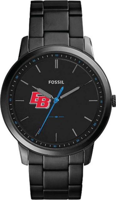 Fossil The Minimalist Slim Three-Hand Black Stainless Steel Watch - ONLINE ONLY