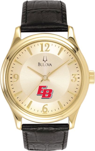 Bulova Men's Gold and Leather Watch - ONLINE ONLY