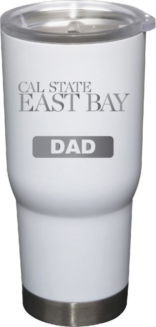 22 oz White Stainless Steel Tumbler Dad