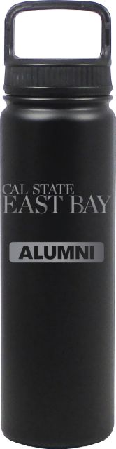 24 oz Matte Black Stainless Steel Water Bottle Alumni