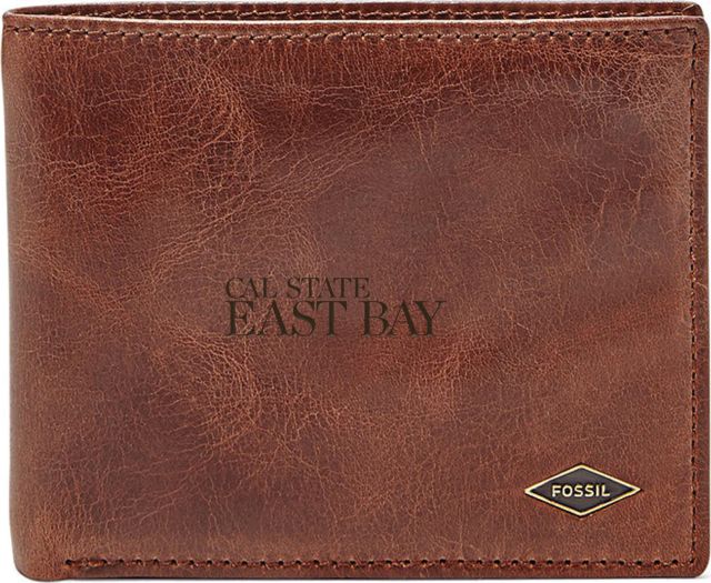 Fossil Leather Ryan RFID Flip ID Bifold - Dark Brown - ONLINE ONLY