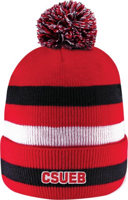 California State University East Bay Pom Knit Hat with Cuff