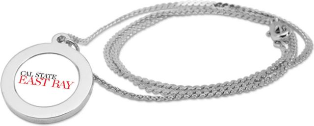 CSI Silver Pendant Necklace With Colored Medallian - ONLINE ONLY