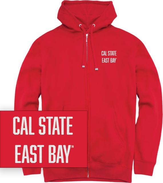 California State University East Bay Chainstitch Full Zip Hooded Sweatshirt