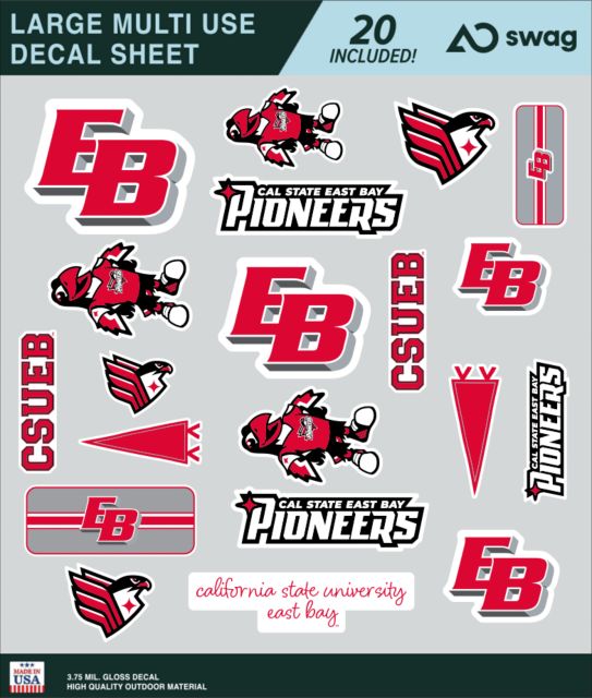 California State University East Bay Large Sticker Sheet