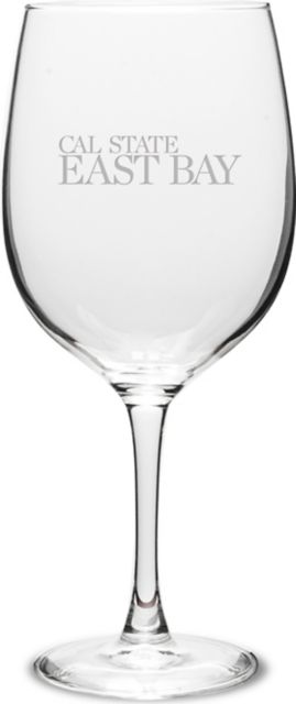 California State University East Bay 19 oz. Wine Glass