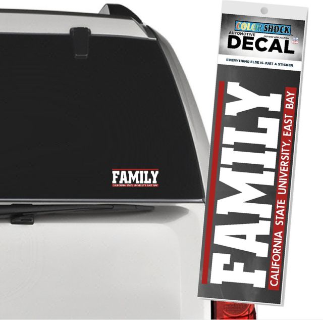 California State University East Bay Family Decal