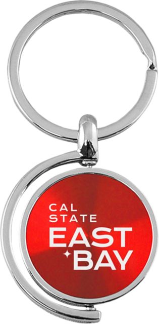 California State University East Bay Spinner Key Tag