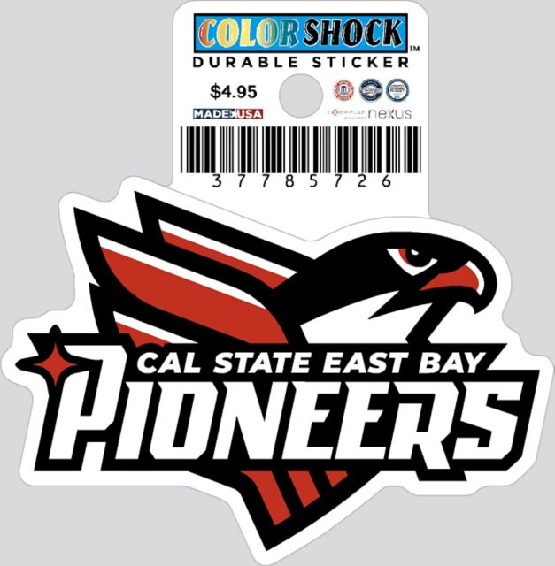 California State University East Bay Pioneers Durable Sticker