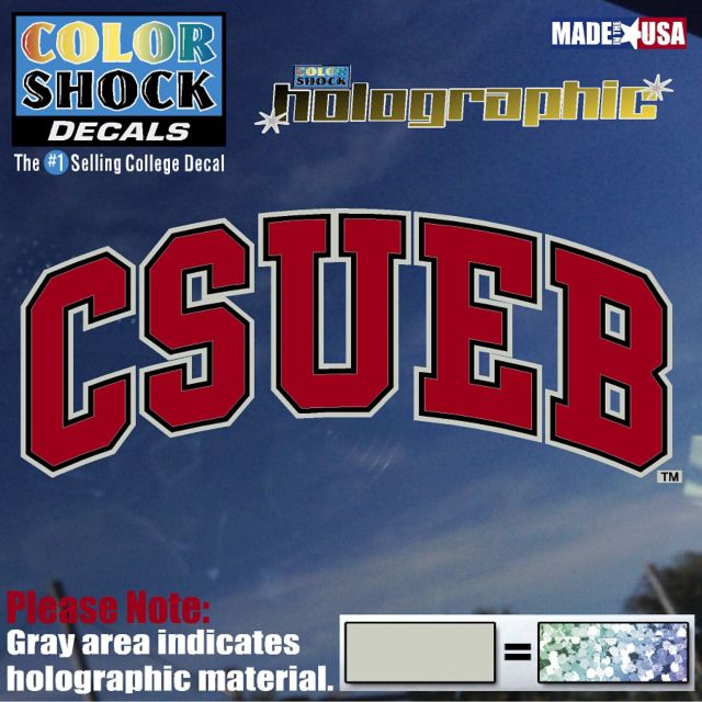 California State University East Bay Decal Hologram Stand