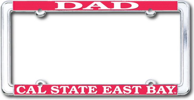 California State University East Bay Dad License Plate Frame