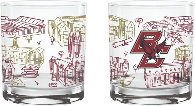 Boston College 14 oz. Rocks Glass