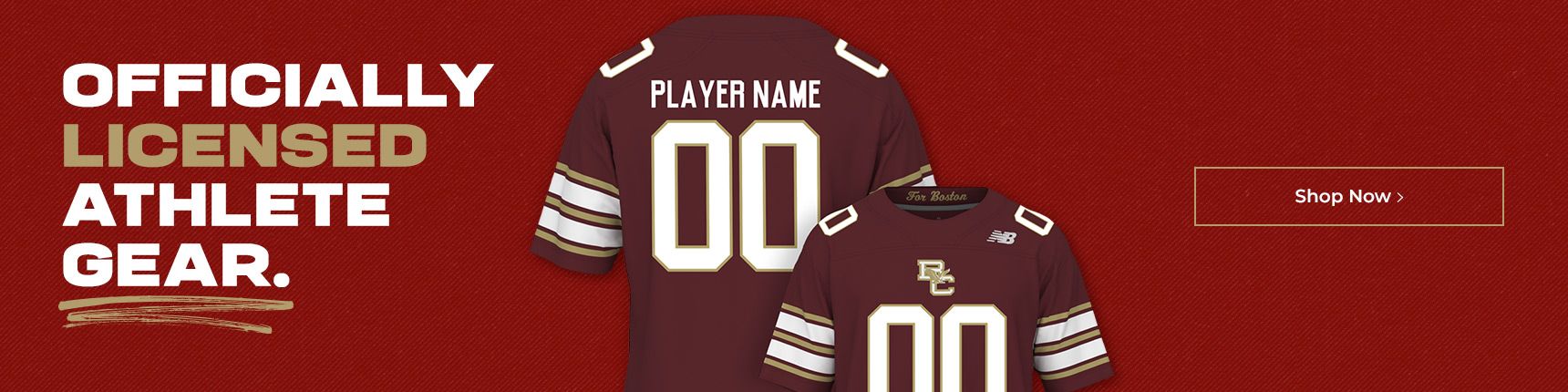 Officially licensed athlete gear.