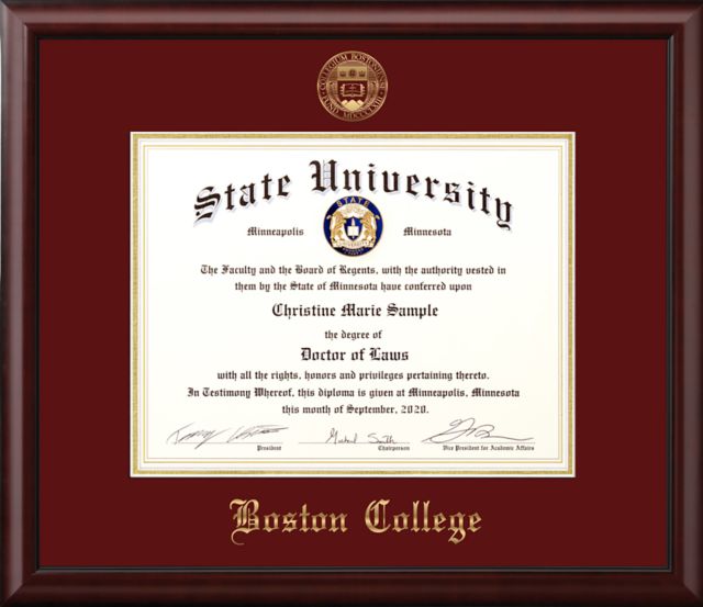 Boston College Scholar 13" x 16" Diploma Frame