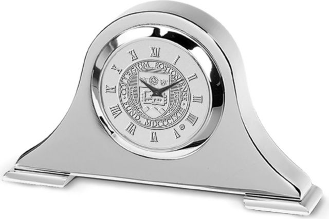 Silver Napoleon Desk Clock - ONLINE ONLY