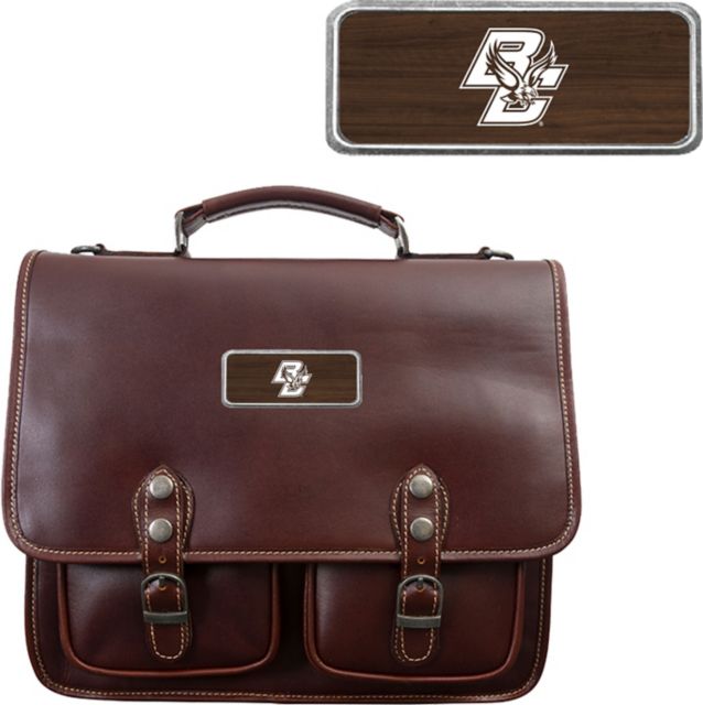Sabino Canyon Briefcase Engraved Plate ONLINE ONLY: Boston College