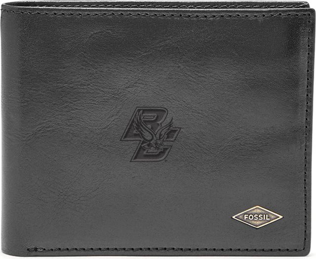 Fossil Leather Ryan RFID Flip ID Bifold - Black - ONLINE ONLY