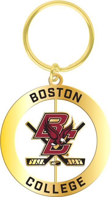 Boston College Hockey Spinner Keychain