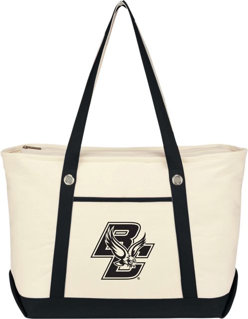 Boston College Canvas Zippered Tote Bag