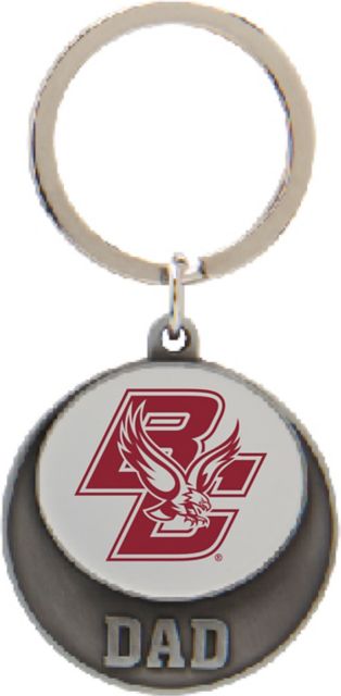 Boston College Dad Keychain