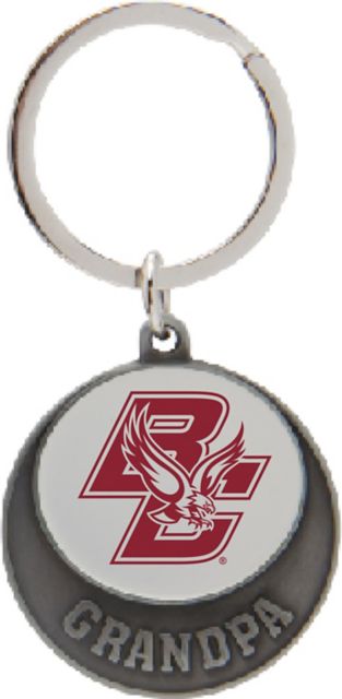 Boston College Grandpa Keychain