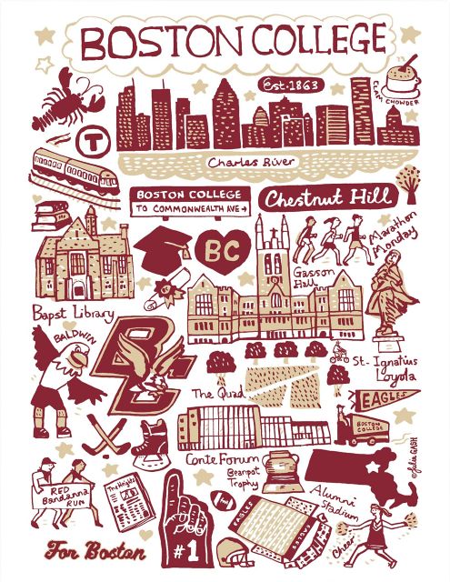 Boston College 10 Pack Notecards