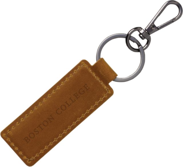 Boston College Leather Keychain