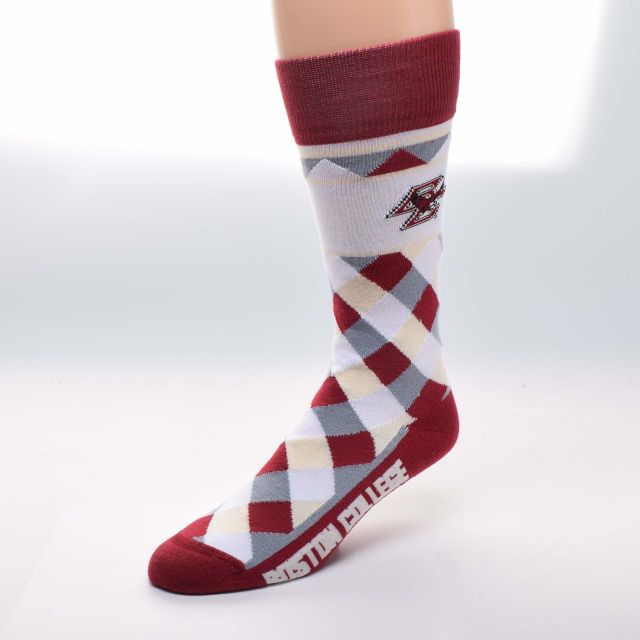 Louisville Cardinals College Women's Pro Stripe Crew Fuzzy Socks