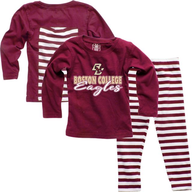 Boston College Eagles Infant Girls Stripe Set