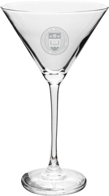 Boston College 10 oz. Martini Glass