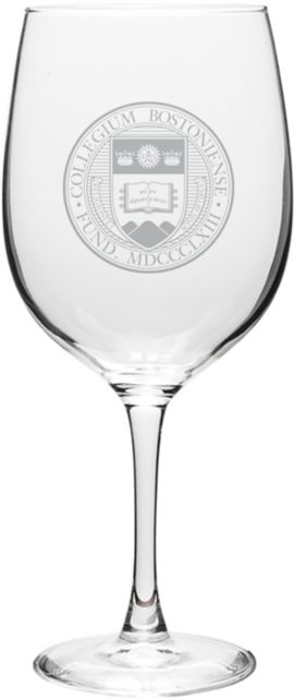 Boston College 19 oz. Wine Glass