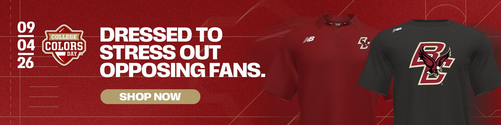 Dressed to stress out opposing fans.