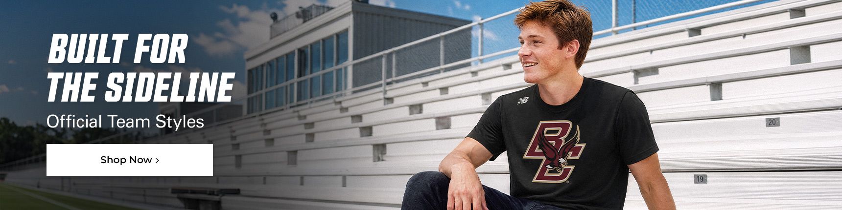Built for the sideline. Official team styles