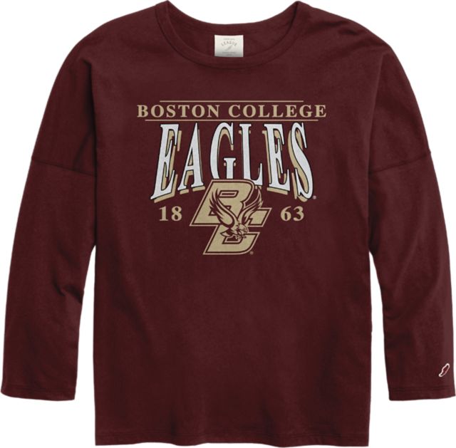 Lids Boston College Eagles Women's Proud Mascot Long Sleeve T-Shirt - Ash