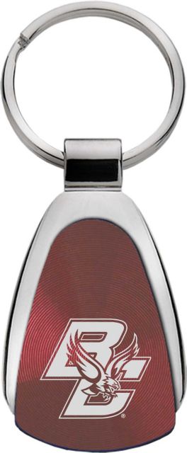 Boston College Teardrop Keychain