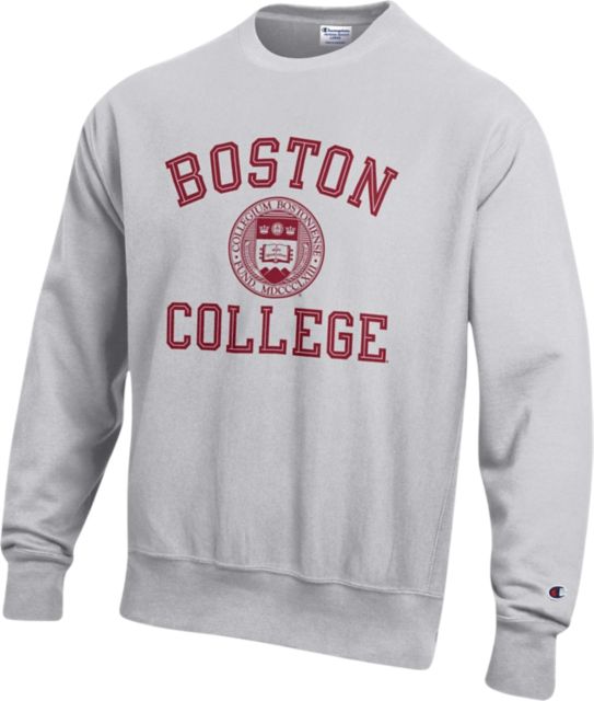 Boston College Reverse Weave Crewneck 