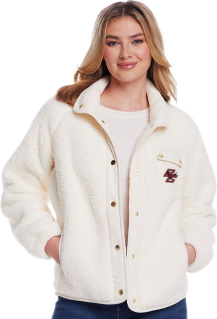 Boston College Eagles Women's Sherpa Snap Jacket