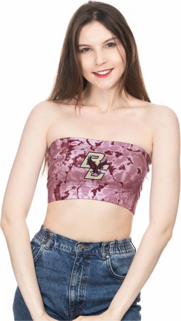 Boston College Women's Tube Top | ZooZatz | Maroon | Large