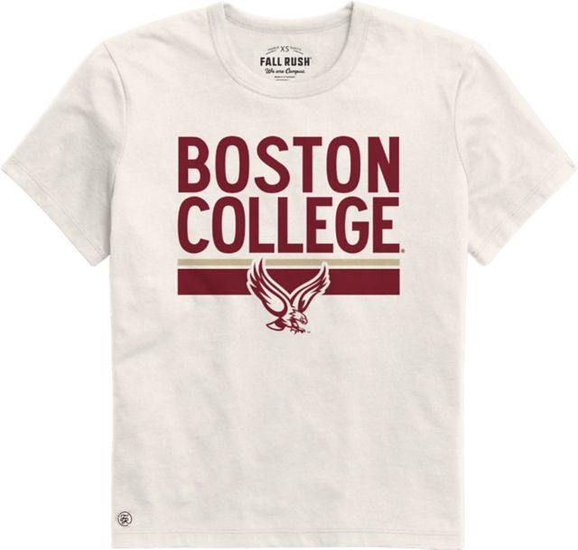 Women's League Collegiate Wear Maroon Boston College Eagles Clothesline Crop T-Shirt Size: Small