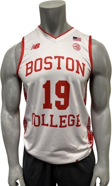 Boston College #19 For Welles Red Bandana Youth Basketball Jersey