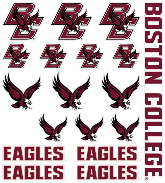Boston College Eagles Sticker Sheet