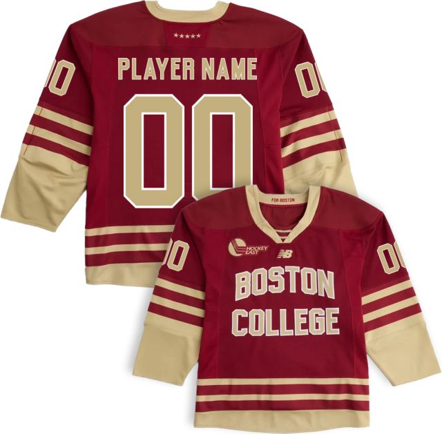 Boston College Men's Hockey New Balance Player Name Replica Jersey
