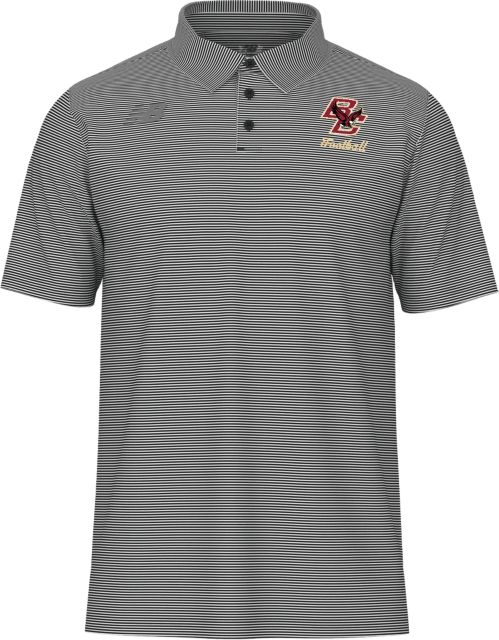 Boston College Eagles Football Heights Striped Polo