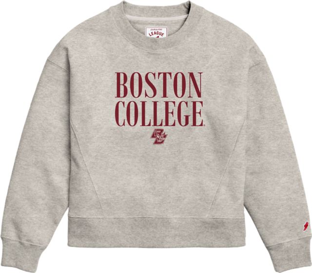 Uscape Women's Boston College Eagles Crew Small Ivory