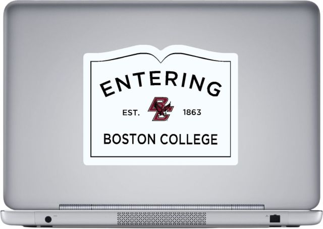 Boston College Entering Removable Decal