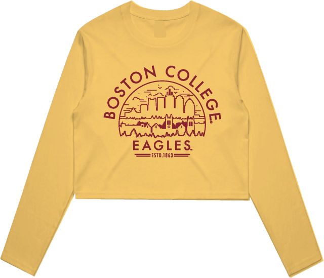 Boston College Women's Cropped Long Sleeve T-Shirt