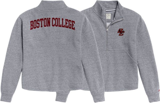 Boston College Eagles Apparel Icon Light Gray Pullover Hoodie